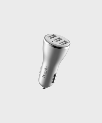 HAVIT CHARGER CAR 3 PORTS H212 GREY MCH212G
