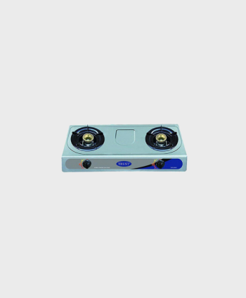 TRUST GAS PLATE 2 BURNER STAINLESS STEEL