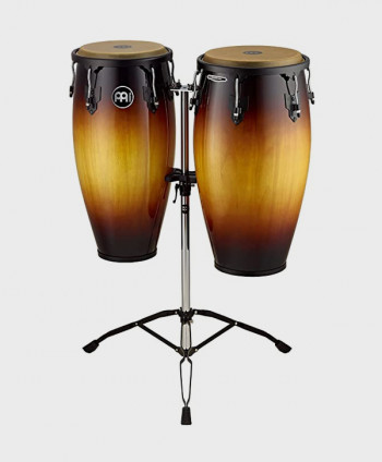MEINL PERCUSSION 11" & 12" HEADLINERÂ® SERIES CONGA SET, VINTAGE SUNBURST, DOUBLE STAND