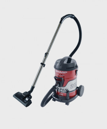 SHARP BARREL CANISTER DRY RED VACUUM CLEANER 2100W - ECCA2121Z
