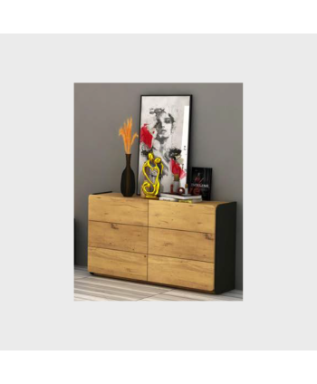 6 CHEST OF DRAWERS  L1229 W395 H759 MM