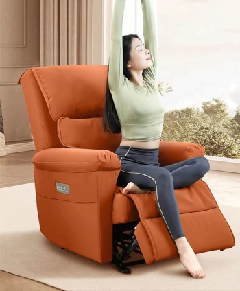 SOFA MASSAGER RECLINER CHAIR IREST B2101-10 GREY/BROWN