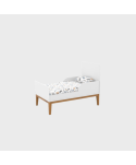 UNIQUE REF 61694 CRIB 2X1 WHITE/OAK FINISH W1334 H995 D779 MM (MATTRESS 1300X700MM) UNIQUE REF 61694 CRIB 2X1 WHITE/OAK FINISH W1334 H995 D779 MM (MATTRESS 1300X700MM)