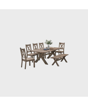 MONZA CHAIR YH BHEVEA35-X(B)WR50 RUSTIC HEVEA (AWB) WOODEN SEAT W1082 X D277 X SH495MM