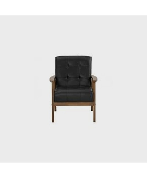 NUHOOM HIACE 3 SEATER SOFA 109/520 MSIAN OAK+SOLID WOOD+PLYWOOD+VINYL  109 COCOA/520 ESPRESSO