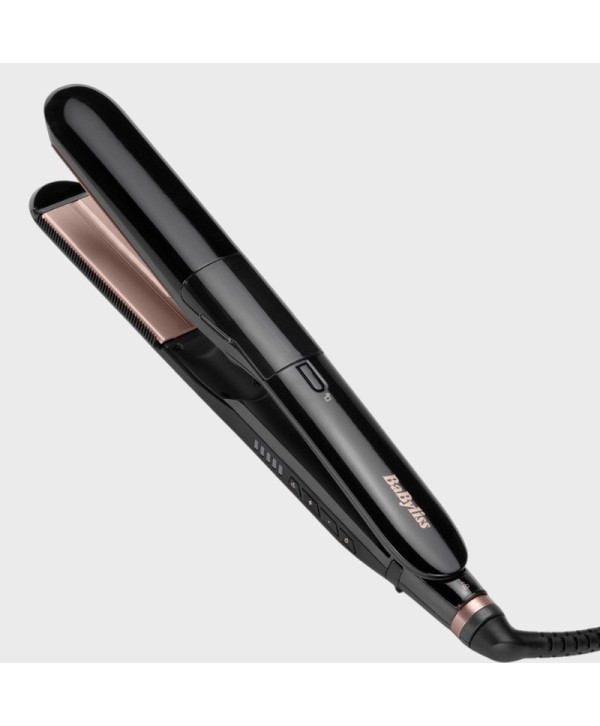 BABYLISS HAIR STRAIGHTENER STEAM SMOOTH BLACK BABYLISS HAIR STRAIGHTENER STEAM SMOOTH BLACK