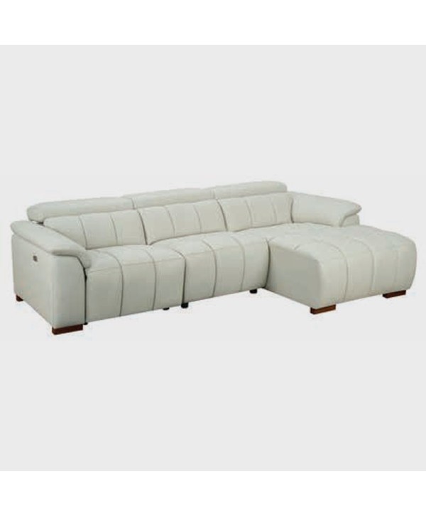 FIORENTINA HY-8105 1S RECLINER + 1 ARMLESS + CHAISE RHF TOP LEATHER WHITE FIORENTINA HY-8105 1S RECLINER + 1 ARMLESS + CHAISE RHF TOP LEATHER WHITE
