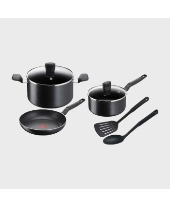 TEFAL SUPERCOOK SET 7 NON-STICK BLACK B459S784
