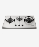 RINNAI BUILT IN HOB 3 GAS BURNERS STAINLESS STEELE RB-713NS