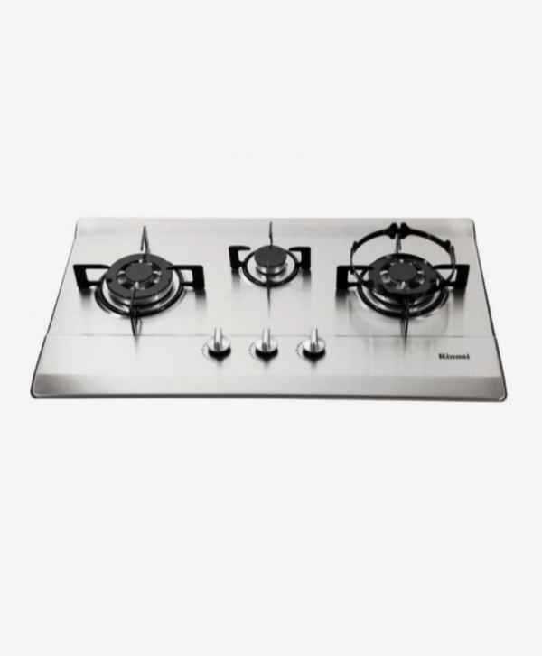 RINNAI BUILT IN HOB 3 GAS BURNERS STAINLESS STEELE RB-713NS