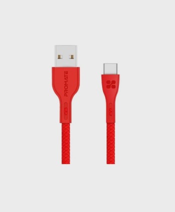PROMATE POWERBEAM-C.RED 1.2M USB-C CABLE