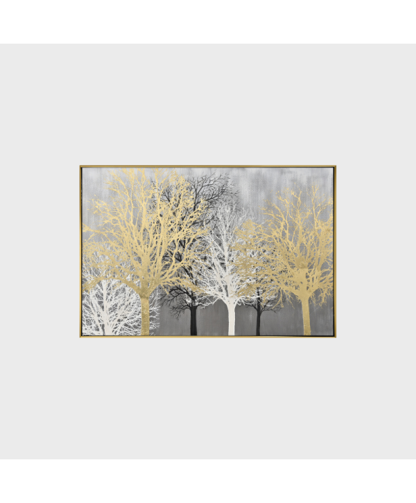 D-23090-3  OIL PAINTING  152.5*102.5*5.5  GB058-2527 BLACK&GOLD
