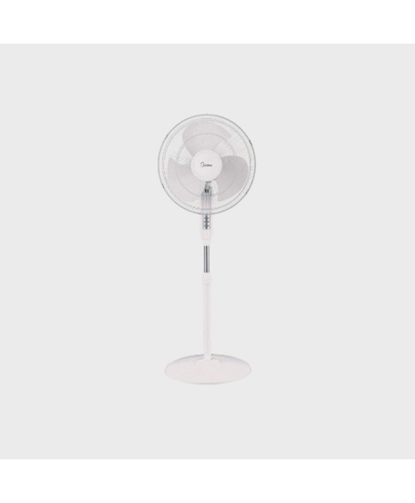 MIDEA STAND FAN 16" WHITE COLOUR - 3 BLADES