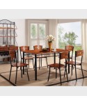 DAHLIA 5PCS TABLE + 4 CHAIRS  DIRTY OAK REF PS310