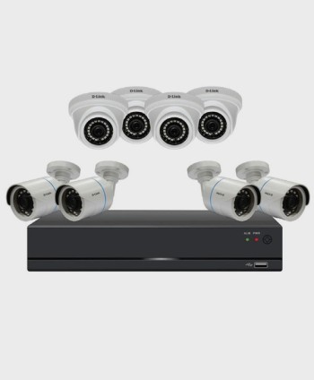 D LINK 8 CAMERAS KIT(DVR F2104-M1+ 4X DCS-F2612+ 4X DCS-F2712)