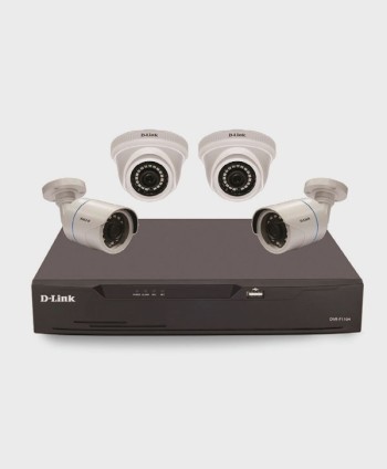 D LINK 4 CAMERAS KIT(DVR F2104-M1+ 2X DCS-F2612+ 2X DCS-F2712)