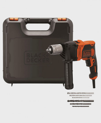 BLACK&DECKER PERCUSSION HAMMER DRILL BEH850K-QS