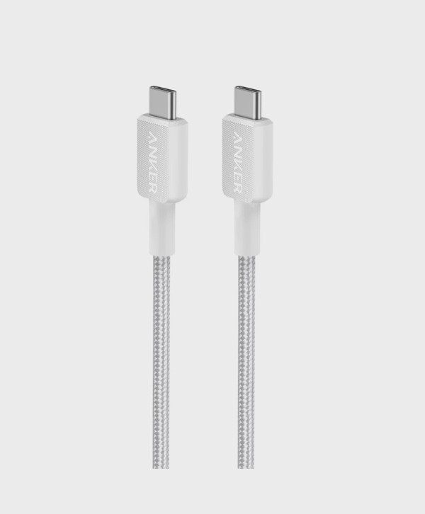 ANKER 322 USB-C TO USB-C CABLE (3FT BRAIDED) WHITEÔøΩ