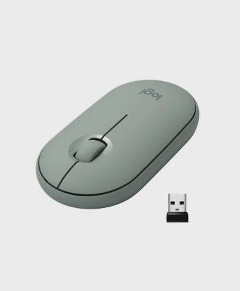 LOGITECH PEBBLE M350 WIRELESS MOUSE 2.4GHZ/BT EUCALYPTUS