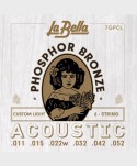 LABELLA GUITAR STRINGS - SET ACOUS GTR PB CSTM-LITE