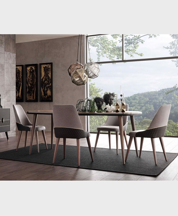 DOGTAS DIAMOND CHAIR GK:6003 AR:MARIBO WALNUT DOGTAS DIAMOND CHAIR GK:6003 AR:MARIBO WALNUT