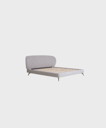 BEDROOM KING SIZE BED DAKAR B-0056A - POLYESTER FABRIC/GREY W 2180* L2330* H 1040 MM