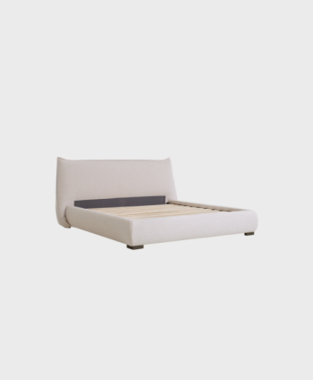 BEDROOM KING SIZE BED EMILY B-0052A - POLYPROPELENE&POLYESTER / LIGHT GREY W 2260* L2320* H 1070 MM