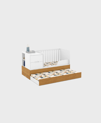 BEDROOM CRIB FORMARE REF 61509 WITH AUXILIARY W1930 H1020D870 MM (MATTRESS 1300X700MM