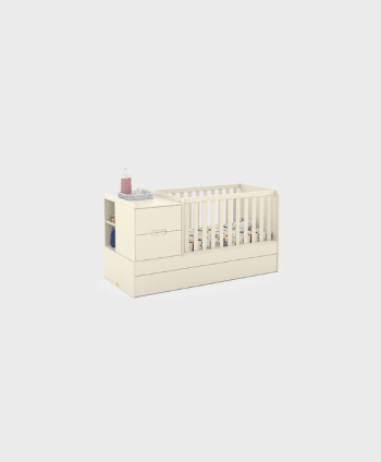 BEDROOM CRIB FORMARE REF 61508 WITH AUXILIARY W1930 H1020 D 870 MM (MATTRESS 1300X700MM)